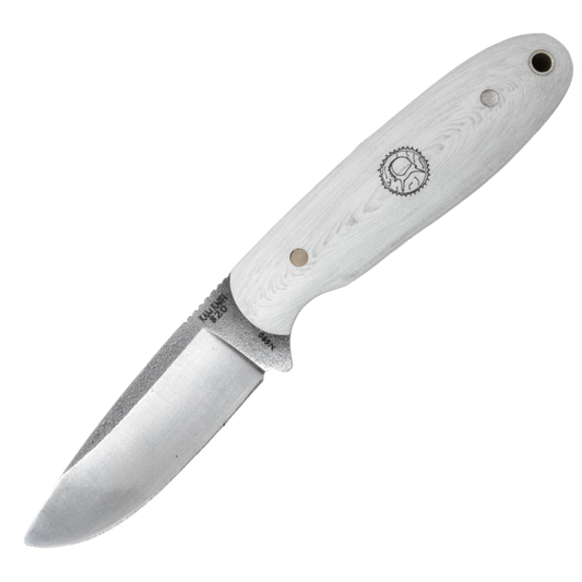 Kam Knife - B20 - N690 Steel - White Handle - Fixed Blade