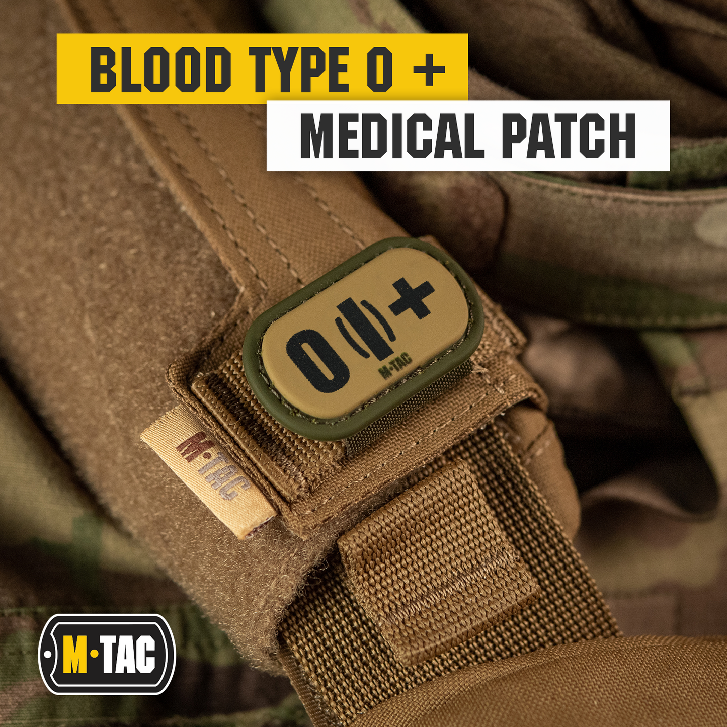 M-Tac Molle Medical Patch Blood Group