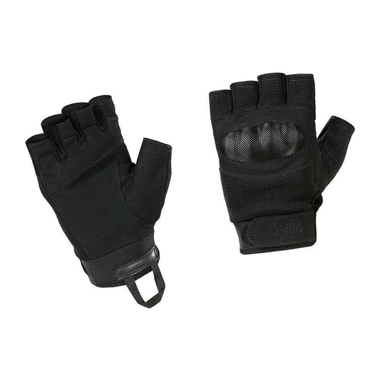 M-Tac Assault Tactical Mk.3 fingerless gloves with reinforced palm pads, damping knuckle pads, and hook-and-loop fastener.