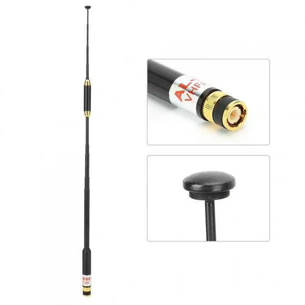 AL-800 Expanding BNC Antenna, High-Gain Dual-Band Telescoping Antenna with BNC Connector.