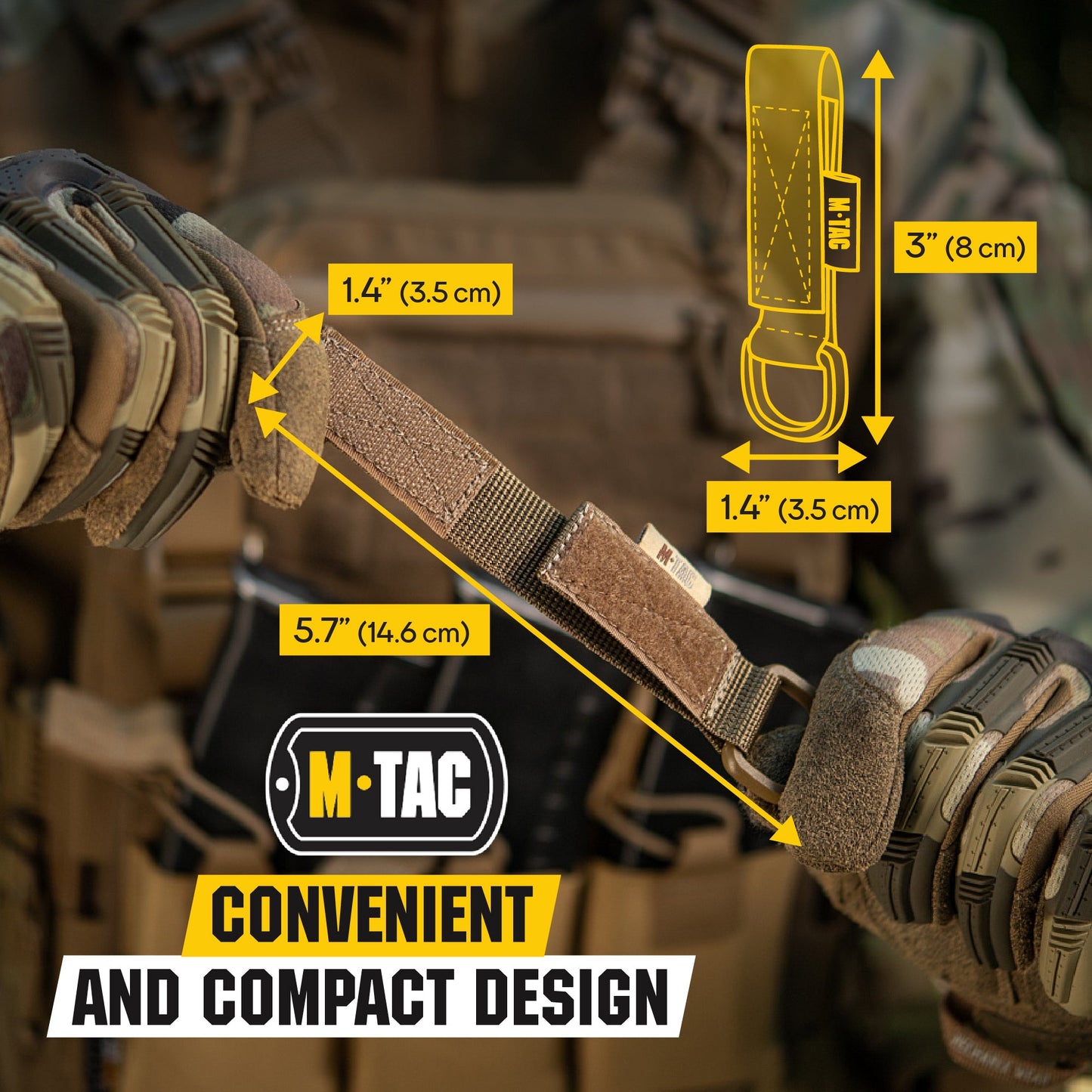 M-Tac Key Holder for Belt with D-Ring Key Clip