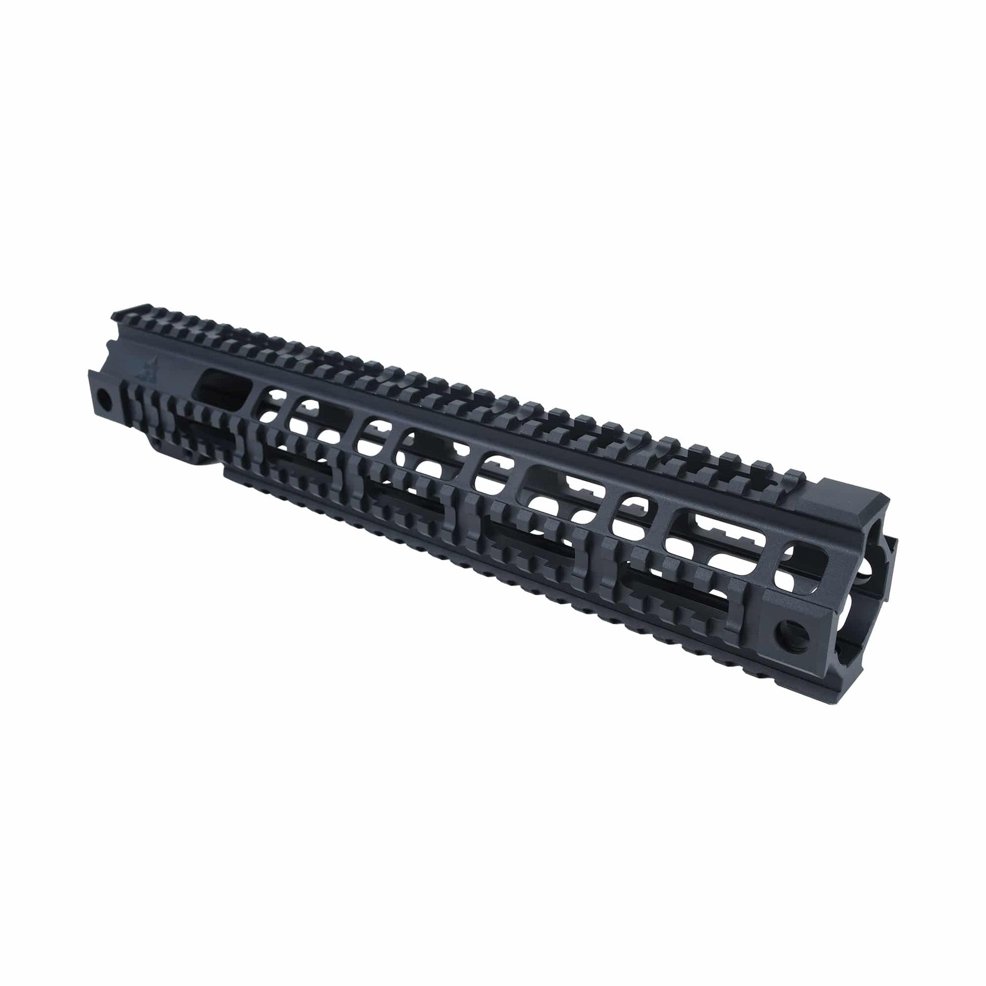 Pro Quad Rails AR15 handguards in matte-black anodized finish, available in 4 lengths.