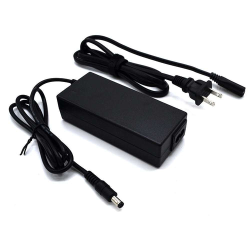 LionCooler 12.6V 3A battery charger with AC/DC power adapter and cables.