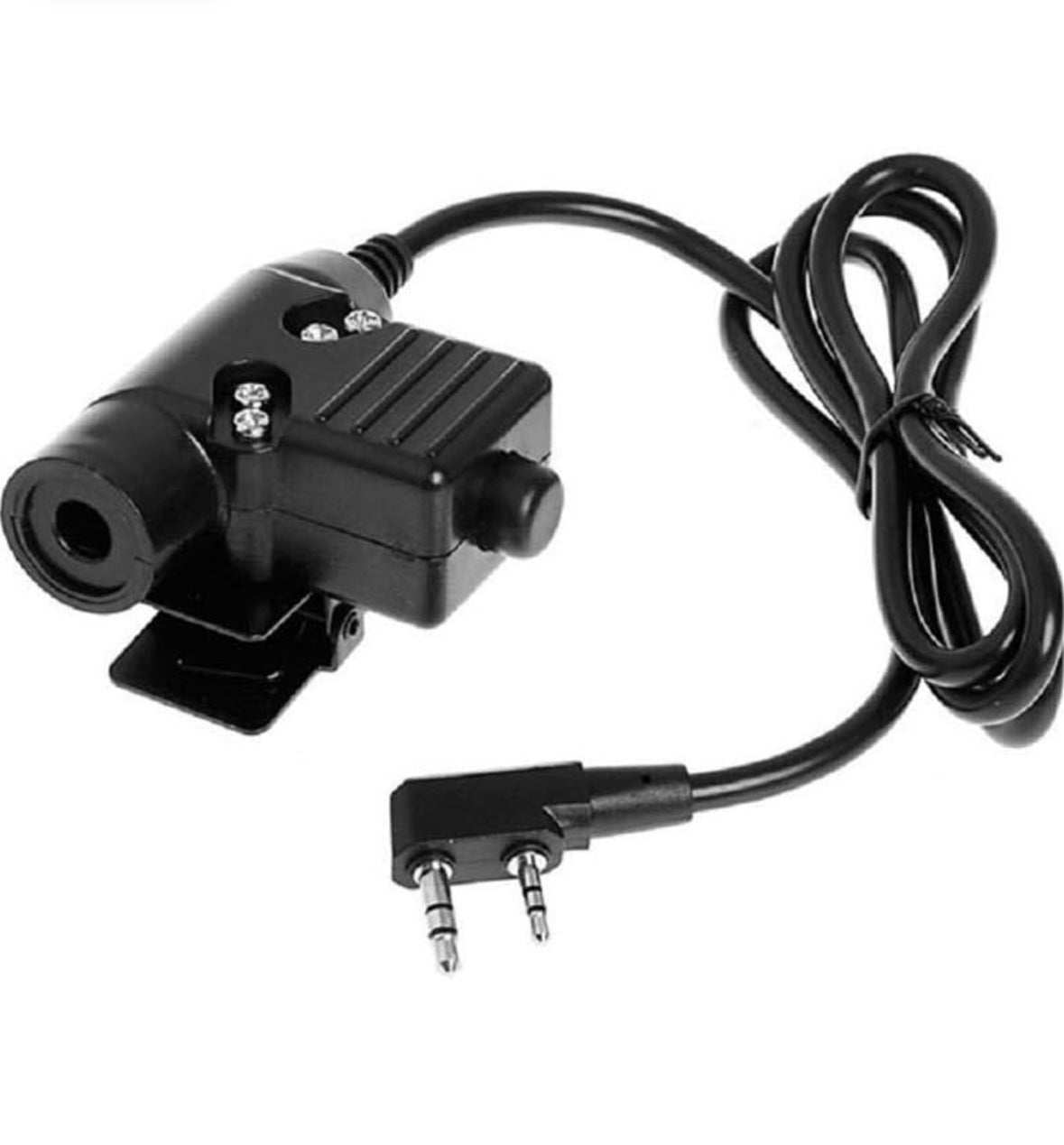 Push to talk U94 headset adapter for Kenwood K1/Baofeng radios.