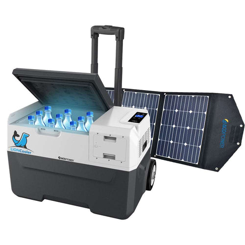 LiONCooler Combo, X30A Portable Solar Fridge / Freezer (32 Quarts) and 90W Solar Panel