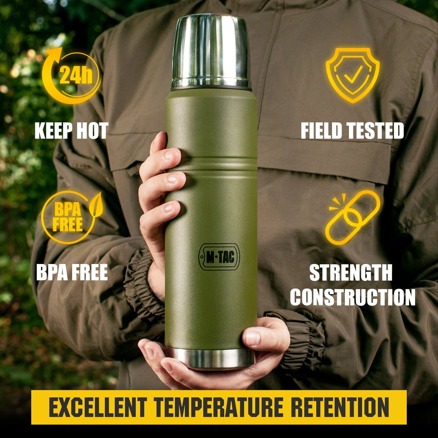 M-Tac Stainless 34 Oz Thermos