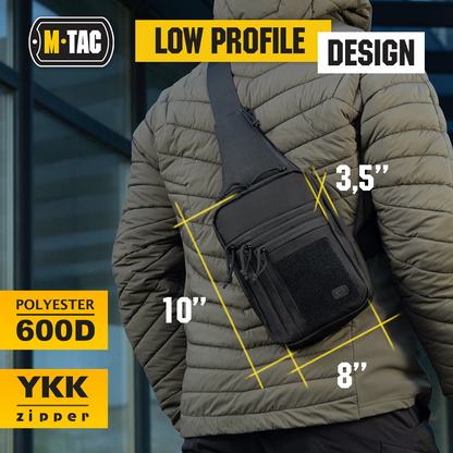 M-Tac Tactical Bag Shoulder Chest Pack with Sling and Loop Panel