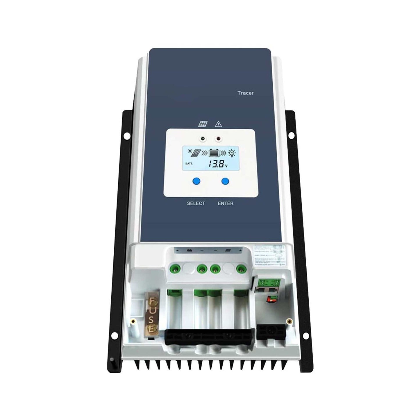 ACOPOWER Flexible RV Solar System charge controller with LCD display.