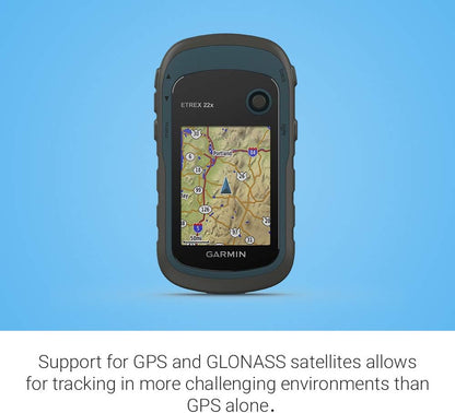 Garmin 010-02256-00 eTrex 22x, Rugged Handheld GPS Navigator, Black/Navy