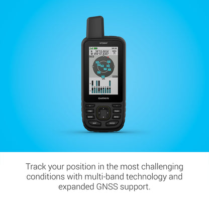 Garmin GPSMAP 67 Rugged GPS Handheld, Multi-Band GNSS, Topo Mapping, Satellite Imagery, Color Display