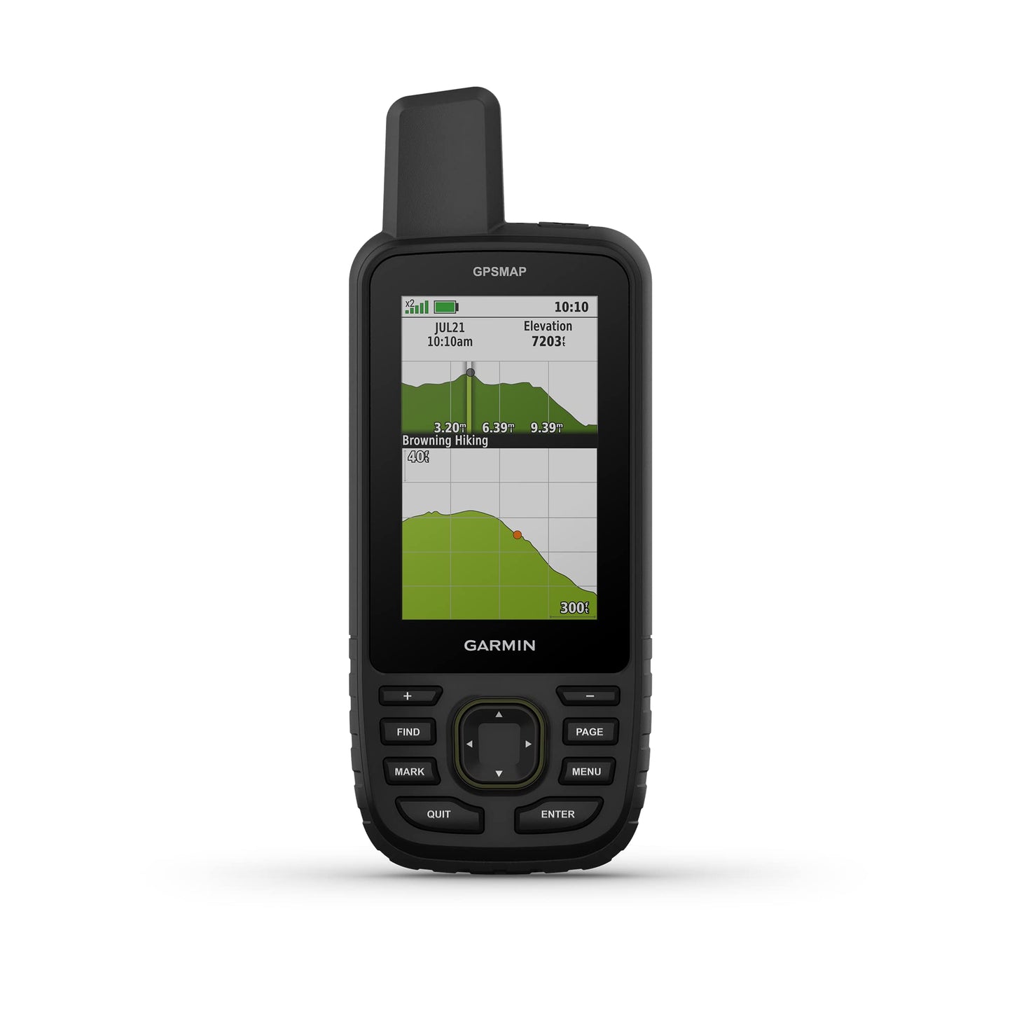 Garmin GPSMAP 67 Rugged GPS Handheld, Multi-Band GNSS, Topo Mapping, Satellite Imagery, Color Display