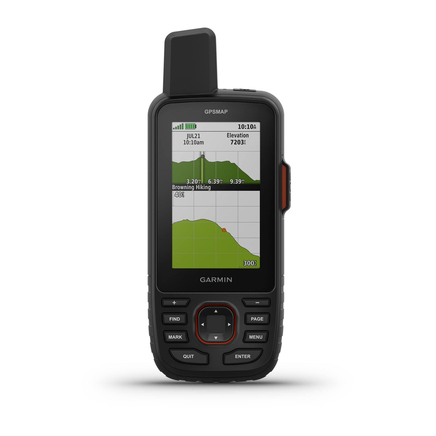 Garmin GPSMAP 67 Rugged GPS Handheld, Multi-Band GNSS, Topo Mapping, Satellite Imagery, Color Display