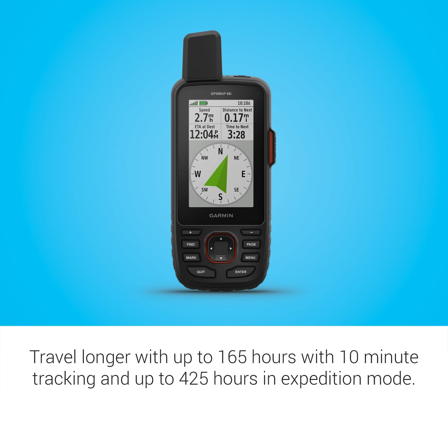 Garmin GPSMAP 67 Rugged GPS Handheld, Multi-Band GNSS, Topo Mapping, Satellite Imagery, Color Display