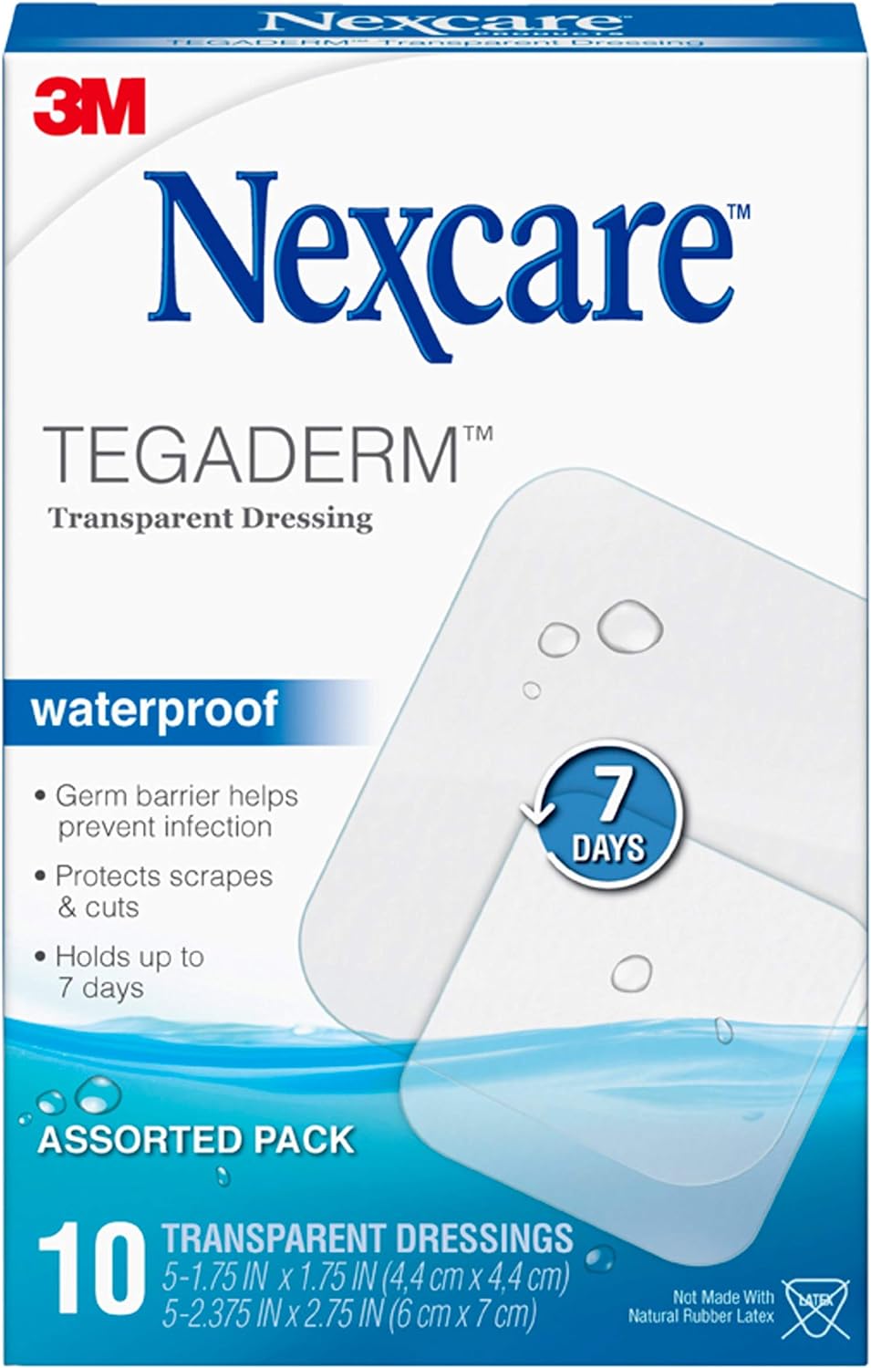 TEGADERM WATERPROOF CLEAR DRESSING