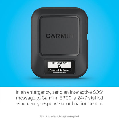 Garmin inReach® Messenger Handheld Satellite Communicator, Global Two-Way Messaging