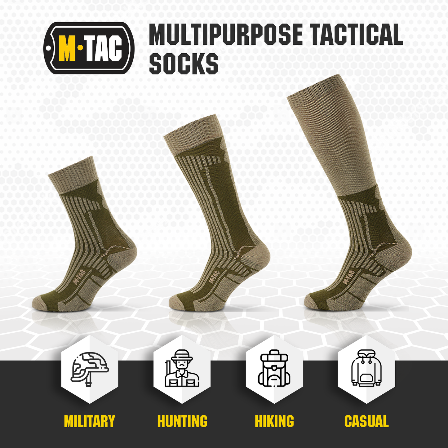 M-Tac Military Mid Calf Socks (Set of 2)