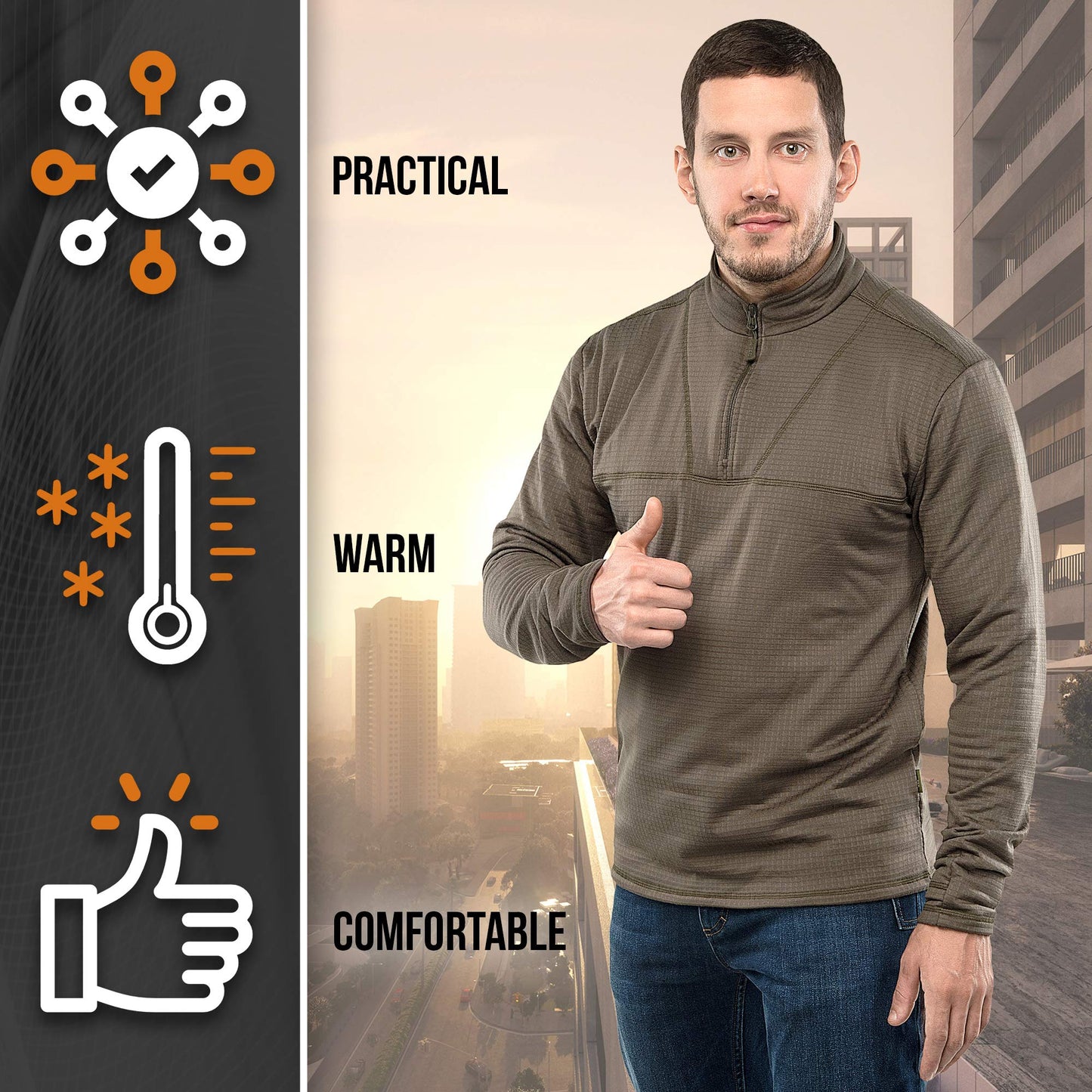 M-Tac Thermal Shirt Fleece Delta Level 2