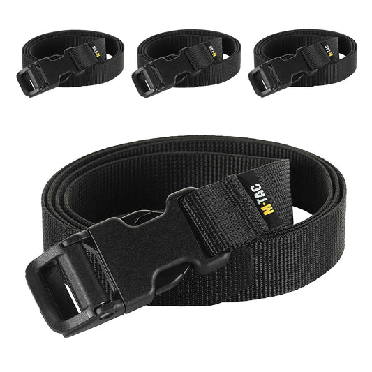 M-Tac Compressive Strap Gen.II set of 4 in black, durable nylon, with WJ fastex, for backpacks and travel gear.