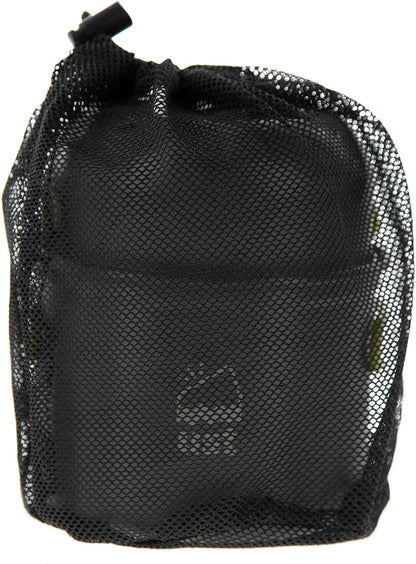 Compact DUO COOK KIT in mesh bag for lightweight hiking and camping.