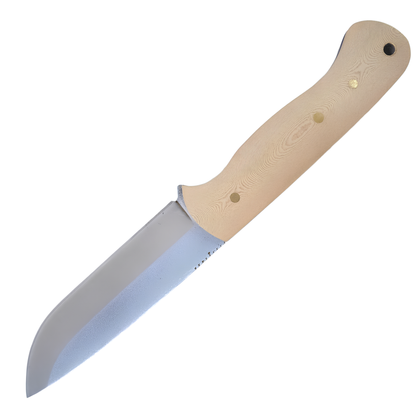 Kam Knife - A10 - N690 Steel - White Handle - Fixed Blade