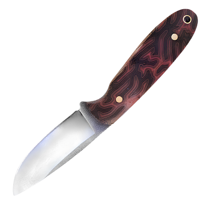 Kam Knife - B20 - N690 Steel - Orange G Micarta Handle - Fixed Blade