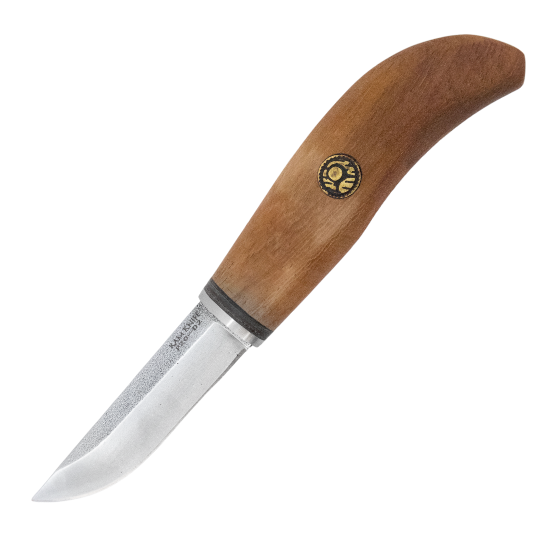 Kam Knife - P20 - D2 Steel - Maun Wood Curved Handle - Fixed Blade