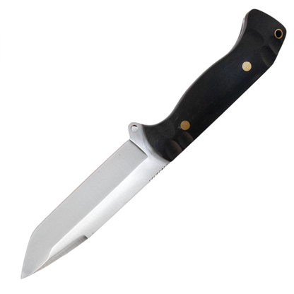 Kam Knife – A30 - 4116 Steel - Black Handle - Fixed Blade