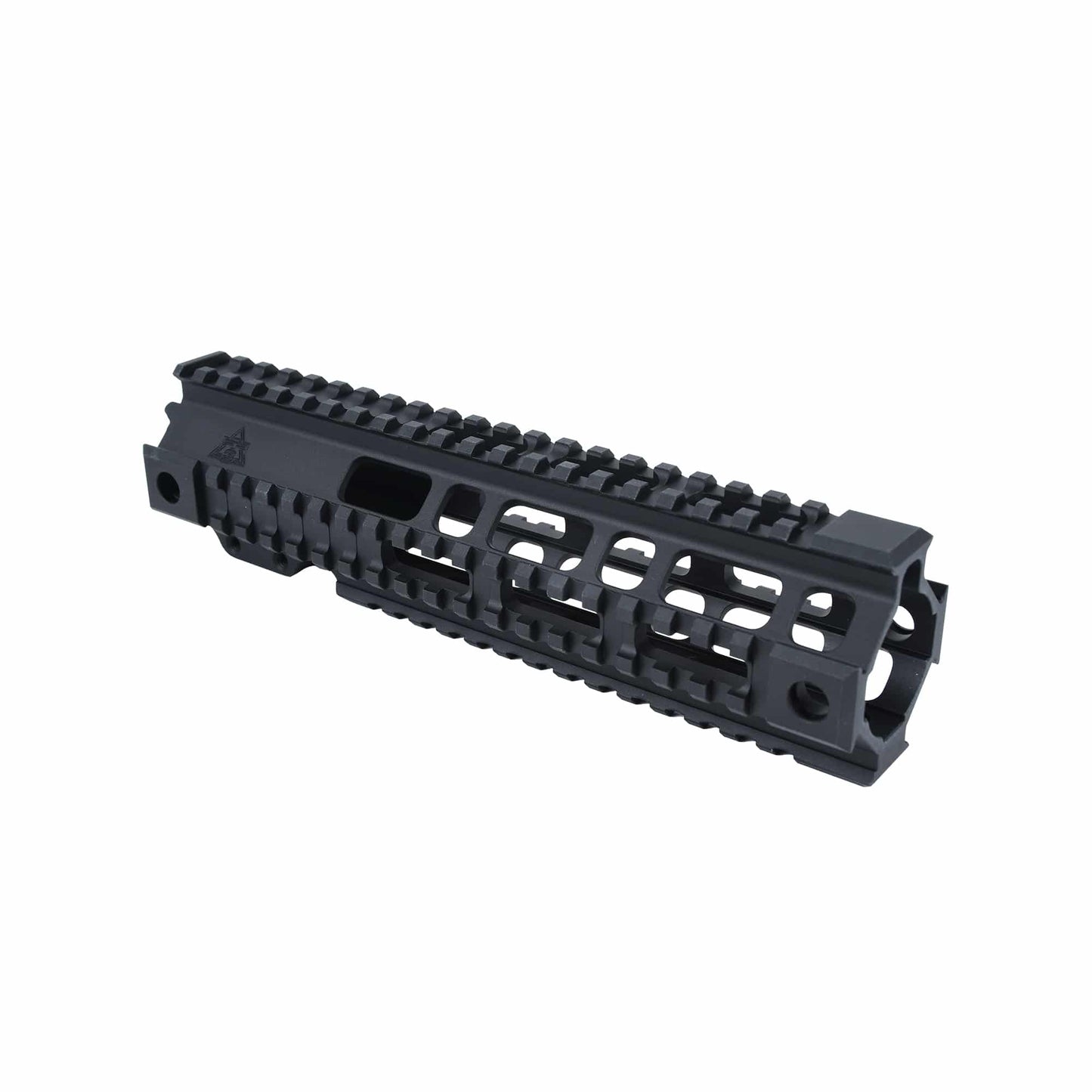 Lightweight Pro Quad Rails, free float AR15 handguards, available in 4 lengths for secure accessory mounting.