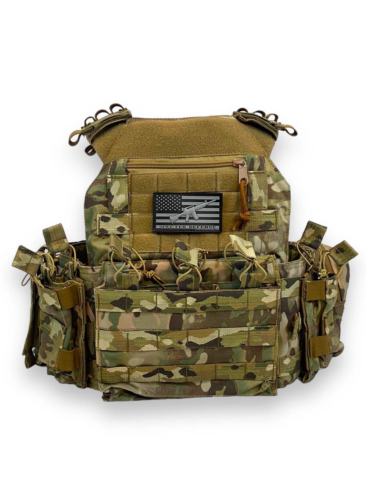 10 pcs Ballistic Plate Carrier Vest FAPV G4 Multicam with MOLLE system and multicam design.