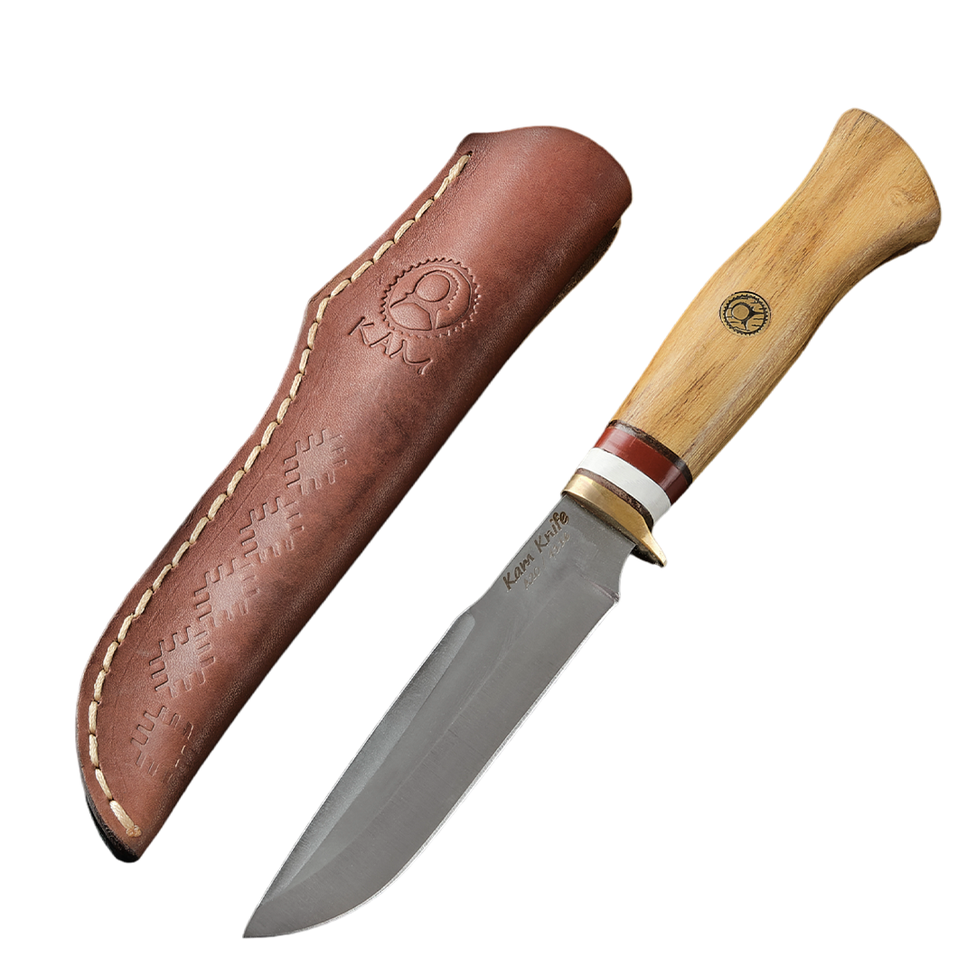 Kam Knife - A20 - 4116 Steel - Accacia Wood Handle - Fixed Blade