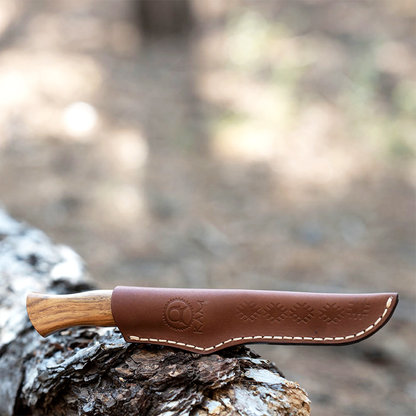 Kam Knife - A20 - 4116 Steel - Accacia Wood Handle - Fixed Blade