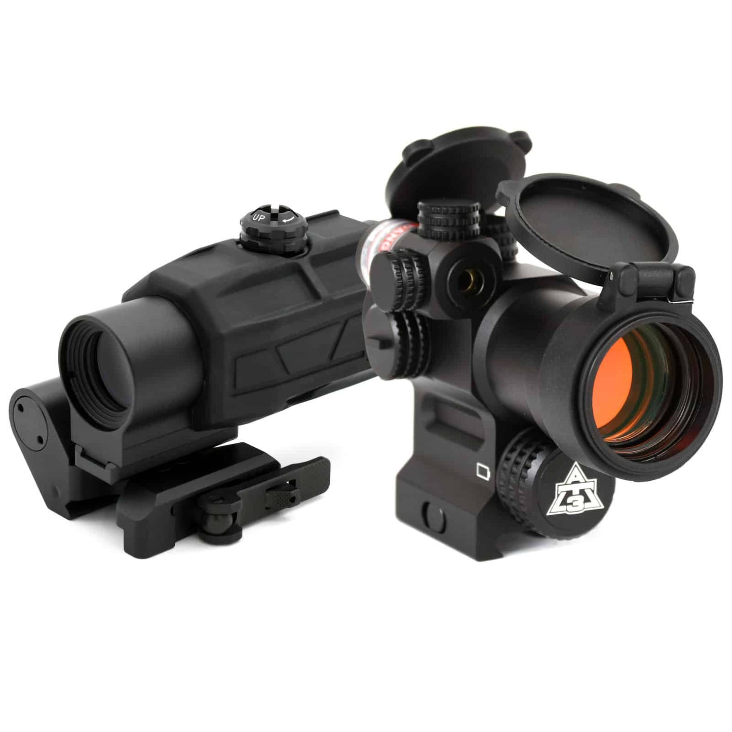 LEOS + DELTA Red Dot Kit – Includes Red Dot Sight & 3x Magnifier