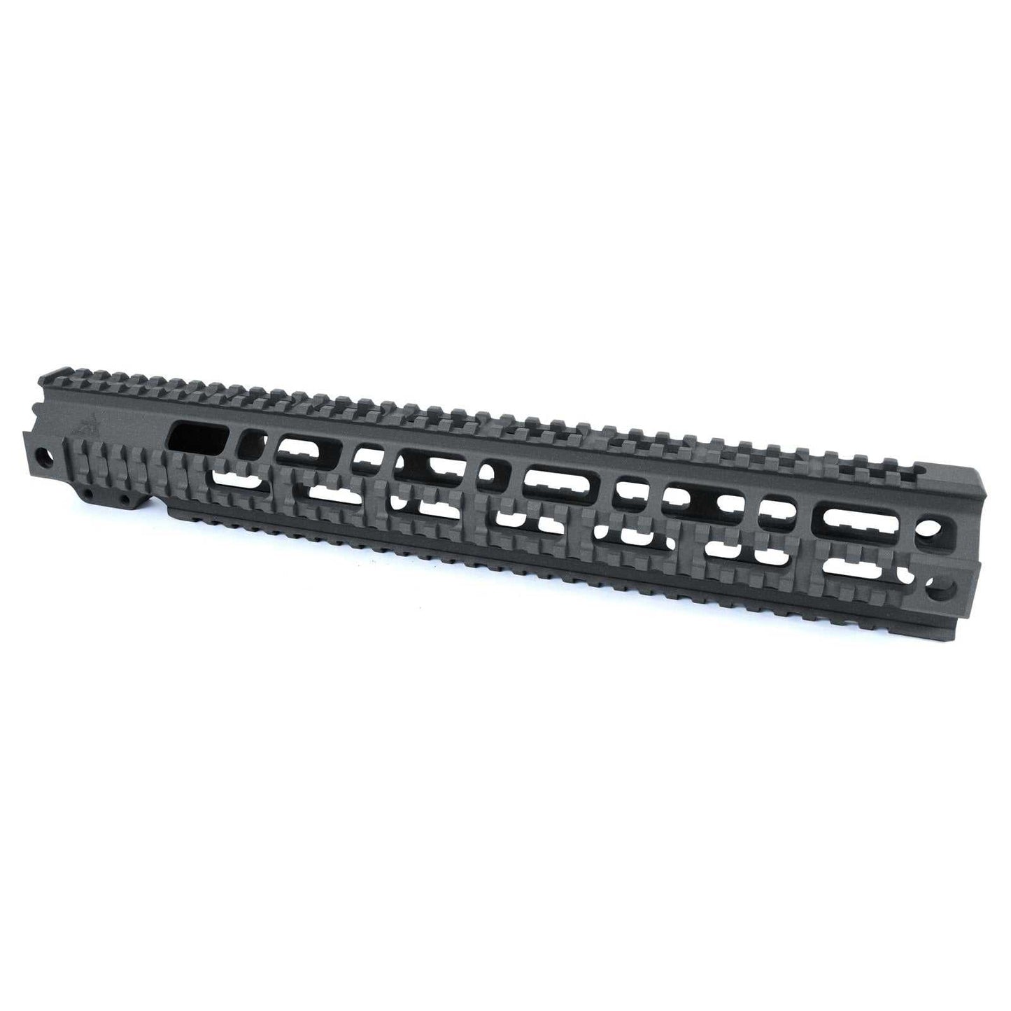 Lightweight Pro Quad Rails for AR15, available in 4 lengths, free float design for secure accessory mounting.