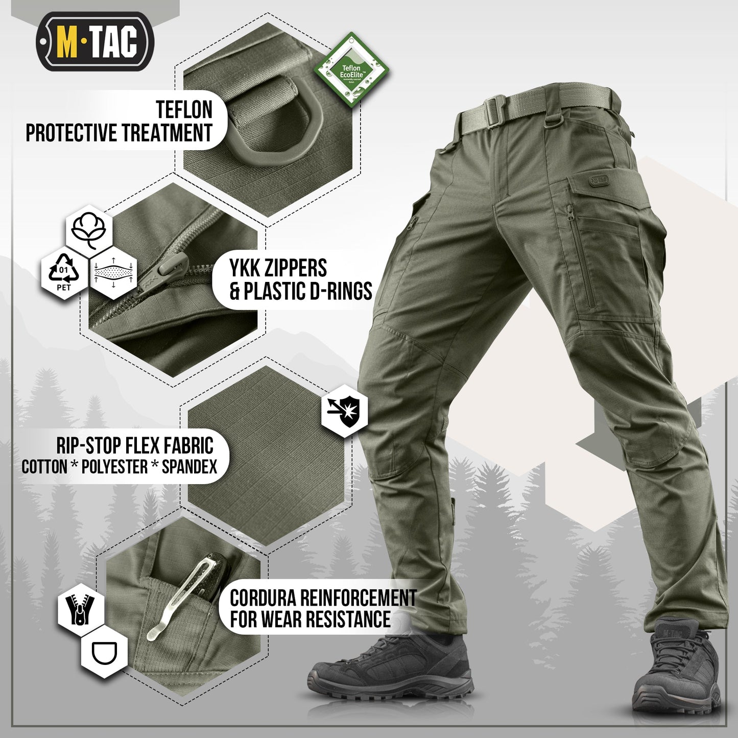 M-Tac Tactical Pants Conquistador Gen I Flex