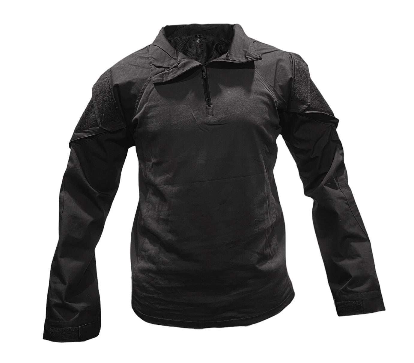 20 pcs SOF Tactical Combat Shirts, high-performance material, black design.