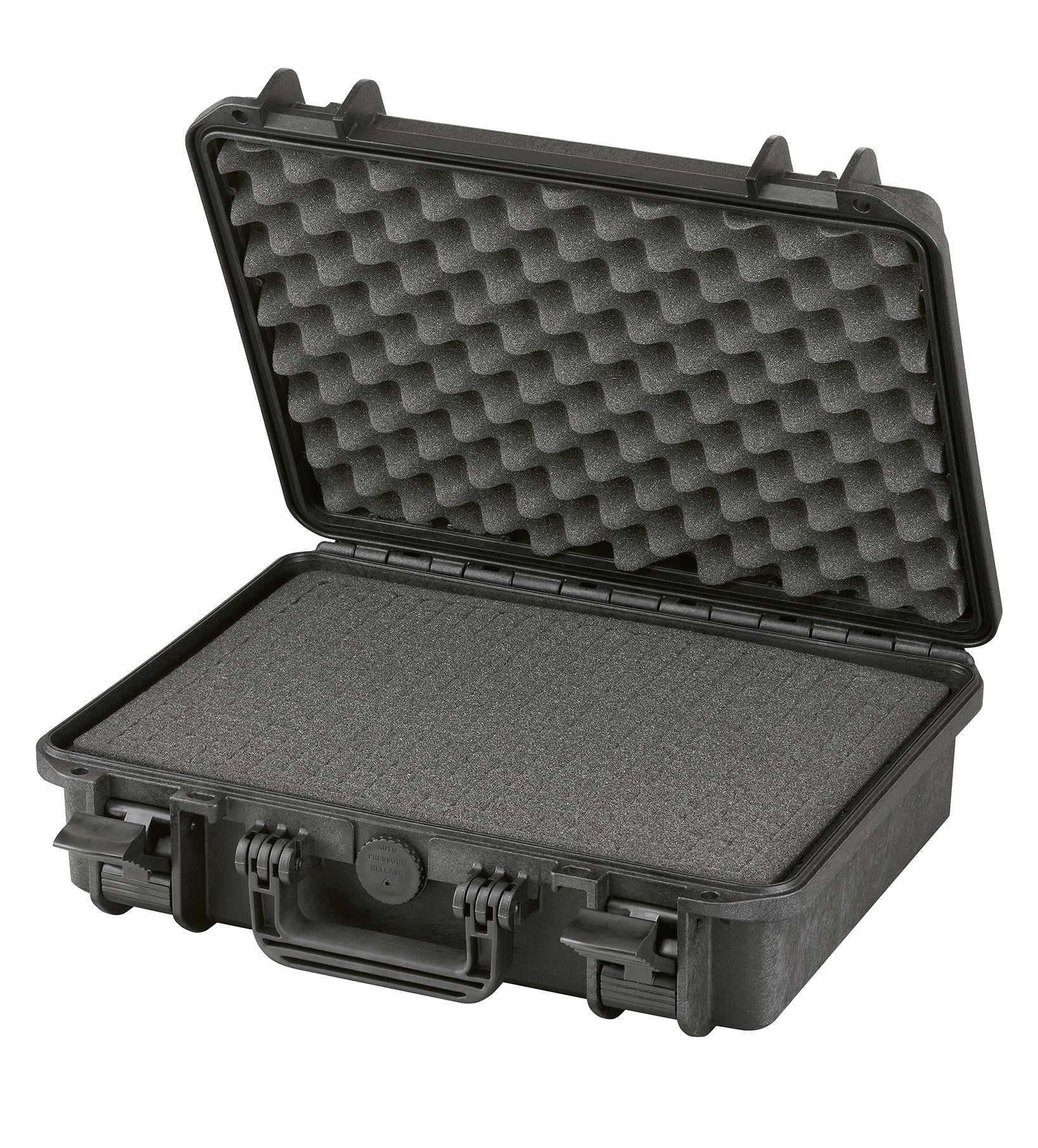 Doro D1510-4 Case with foam; waterproof, heavy-duty, injection-molded, stackable design.