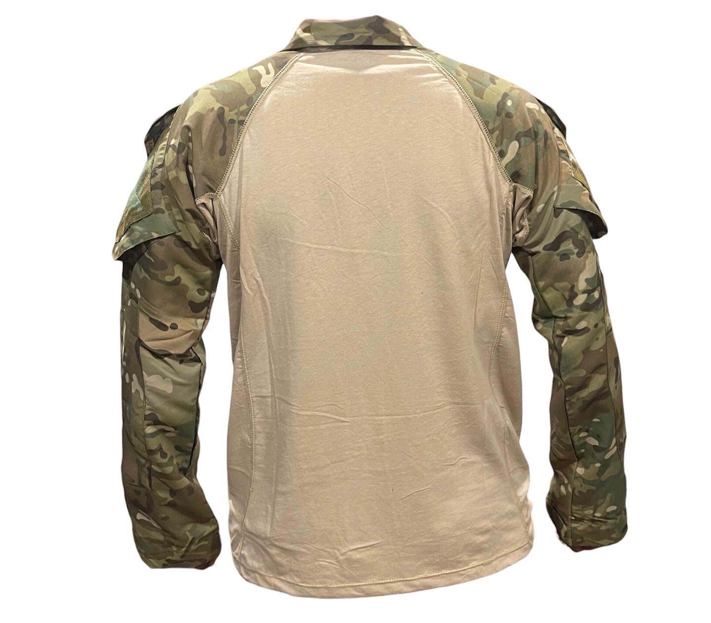 20 pcs SOF Tactical Combat Shirts in camo sleeves, ideal for military and hunting.