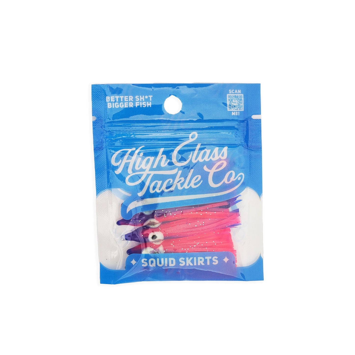 "Pinkity Drinkity" Hoochie Squid Skirts (5x PACK) 3.5"