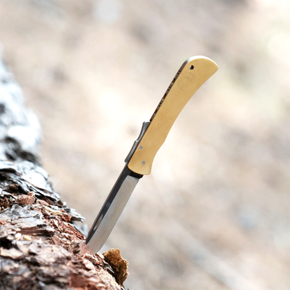 Kam Knife – PR77 - 4116 Steel - Brass Handle - Pocket Knife