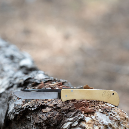 Kam Knife – PR77 - 4116 Steel - Brass Handle - Pocket Knife