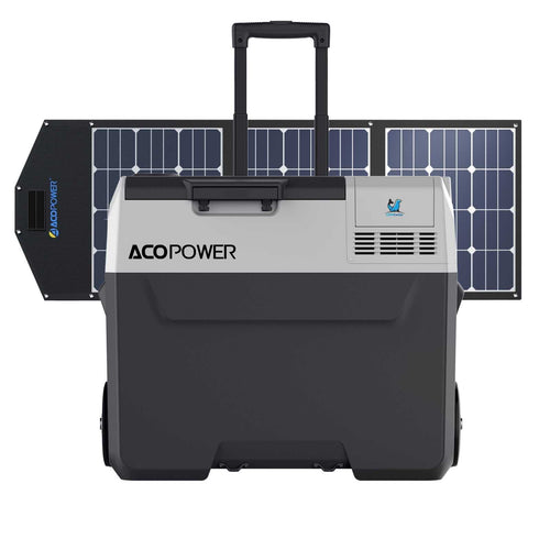 LiONCooler Pro Combo, PX40 Portable Solar Fridge Freezer with 90W Solar Panel.