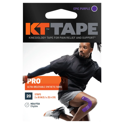 KT Tape Pro sports tape in box, epic purple.