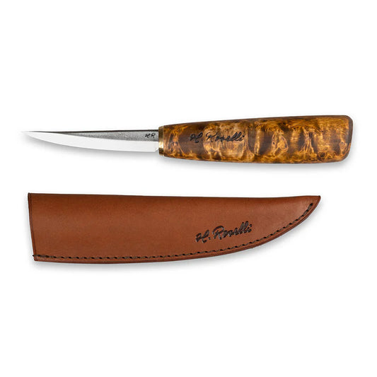 Roselli R112 The Carving Knife - Stained Curly Birch