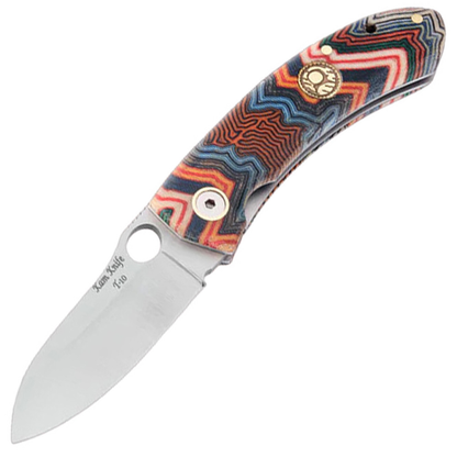 Kam Knife – T10 - N690 Steel - Blue G Micarta Handle - Pocket Knife