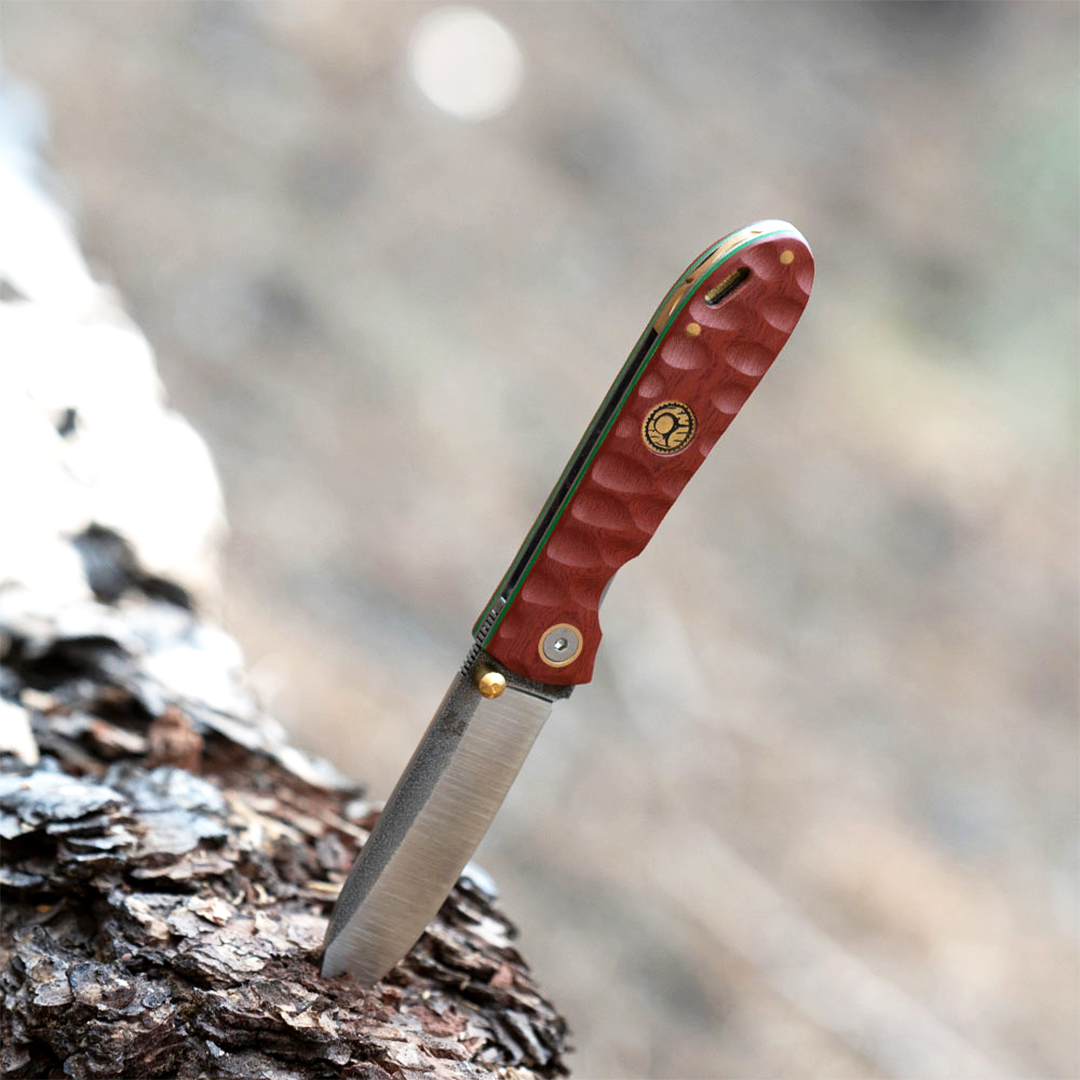 Kam Knife - T20 - N690 Steel - Red Inlay Handle - Pocket Knife