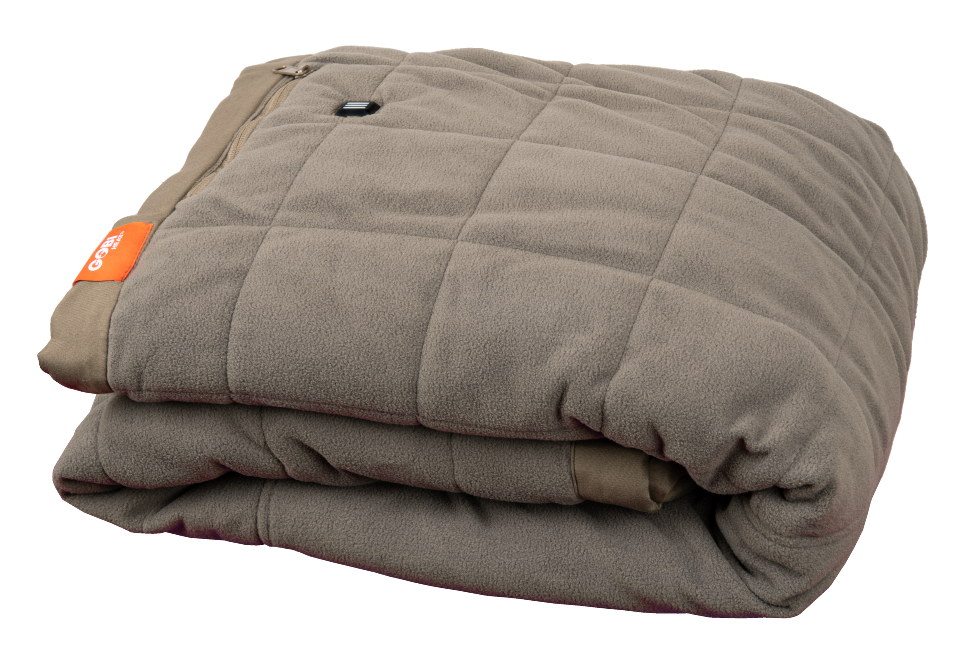 Zen Portable Heated Blanket, rechargeable and foldable for travel, provides quick warmth with three heat settings.