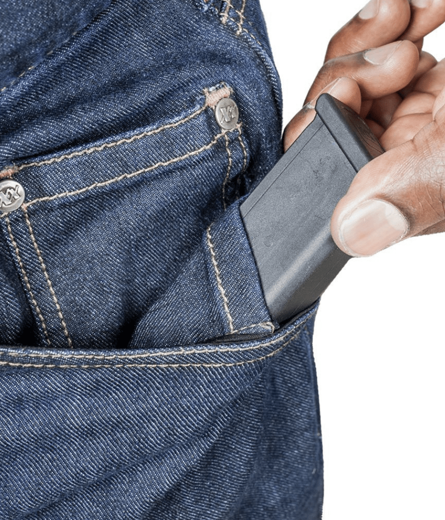 Asset Tactical Jeans with stealth pocket for carrying essentials, featuring advanced stretch denim and reinforced construction.