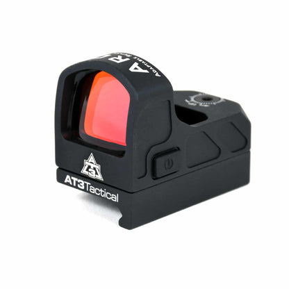 ARO™ Micro Red Dot Reflex Sight with Optional Riser Mount, versatile design, large viewing area, compatible with rifles, shotguns, pistols.