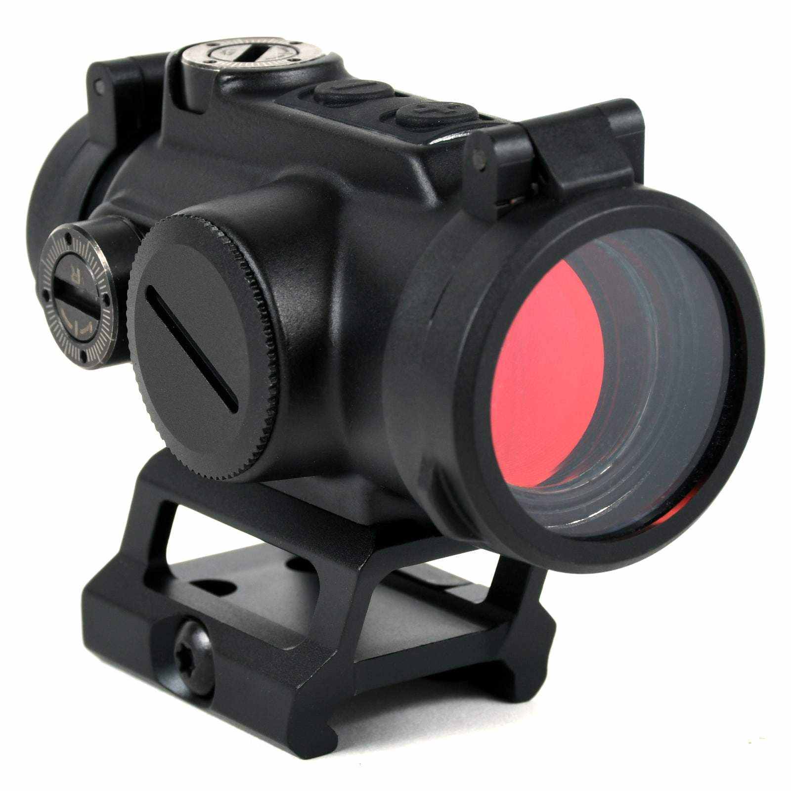 RCO™ Red Dot Sight with Circle Dot Reticle and Variable Riser Mounts on Picatinny rail, matte black finish.