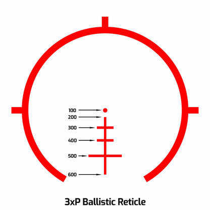 3xP Ballistic Reticle for 3x Prism Scope